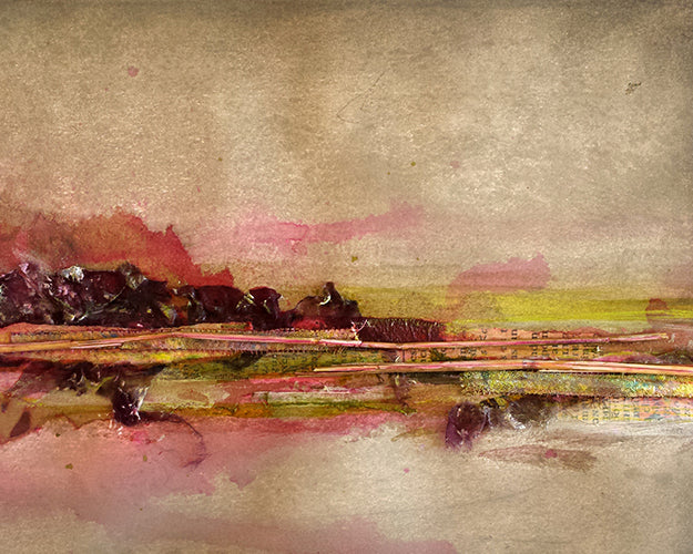Mixed Media painting techniques course (yellow)