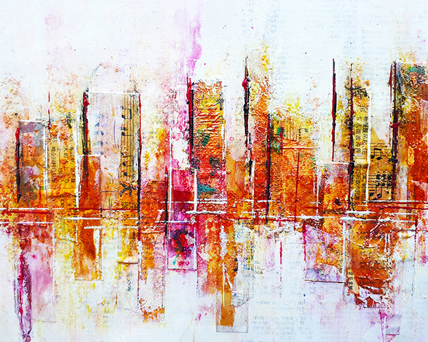 Online cursus Mixed Media schildertechnieken (Geel - 10 lessen)