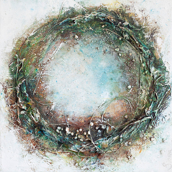 abstracte mixed media kunst