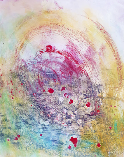 Cursus Mixed Media schildertechnieken (rood)