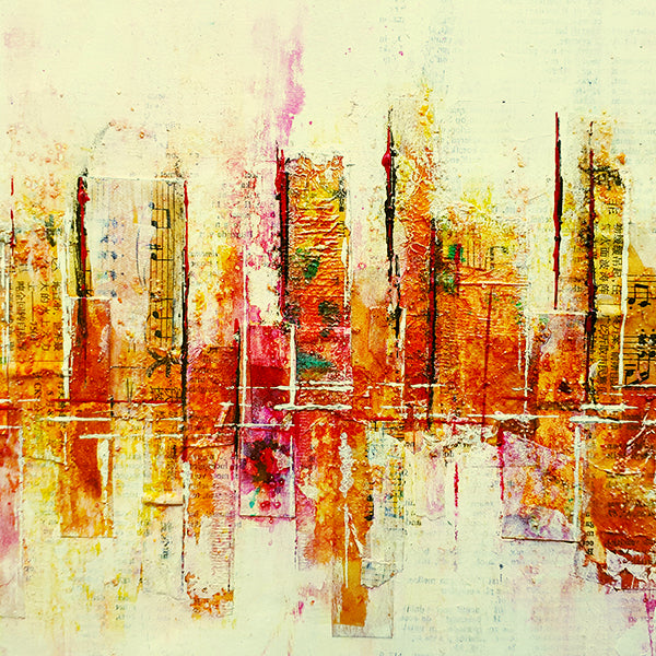 Online cursus Mixed Media schildertechnieken (Geel - 10 lessen) Siona Snel