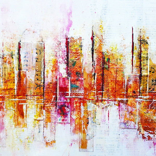 Cursus Mixed Media schildertechnieken (Geel - 10 lessen)