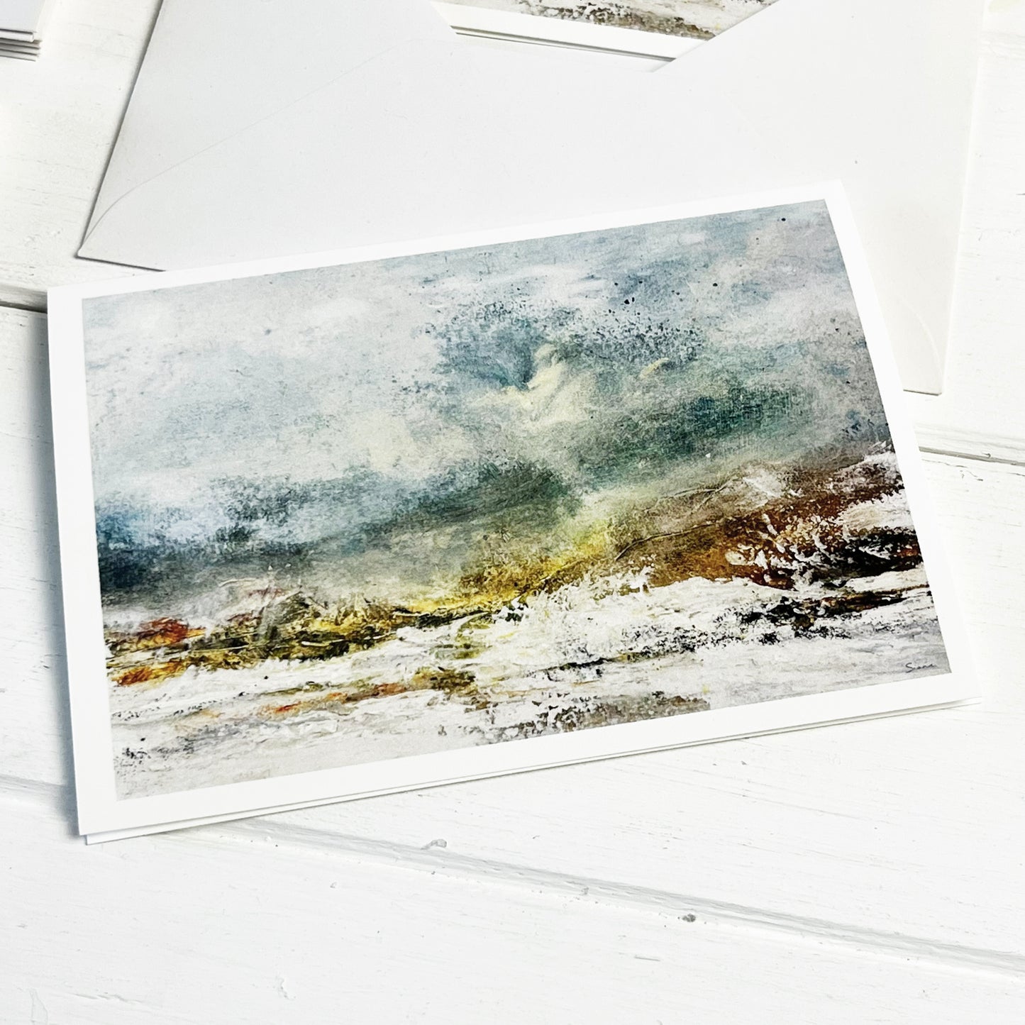 Kunstkaarten set sneeuwlandschap