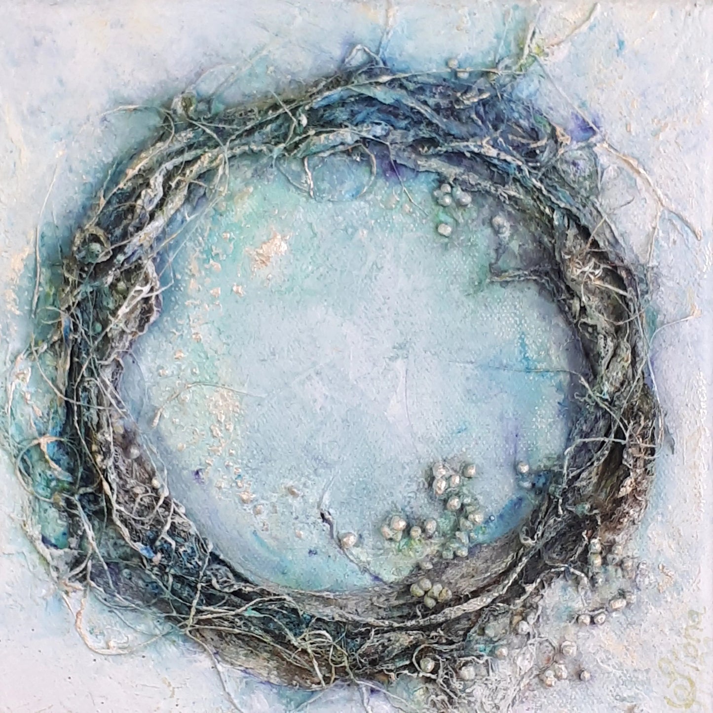 abstracte mixed media kunst