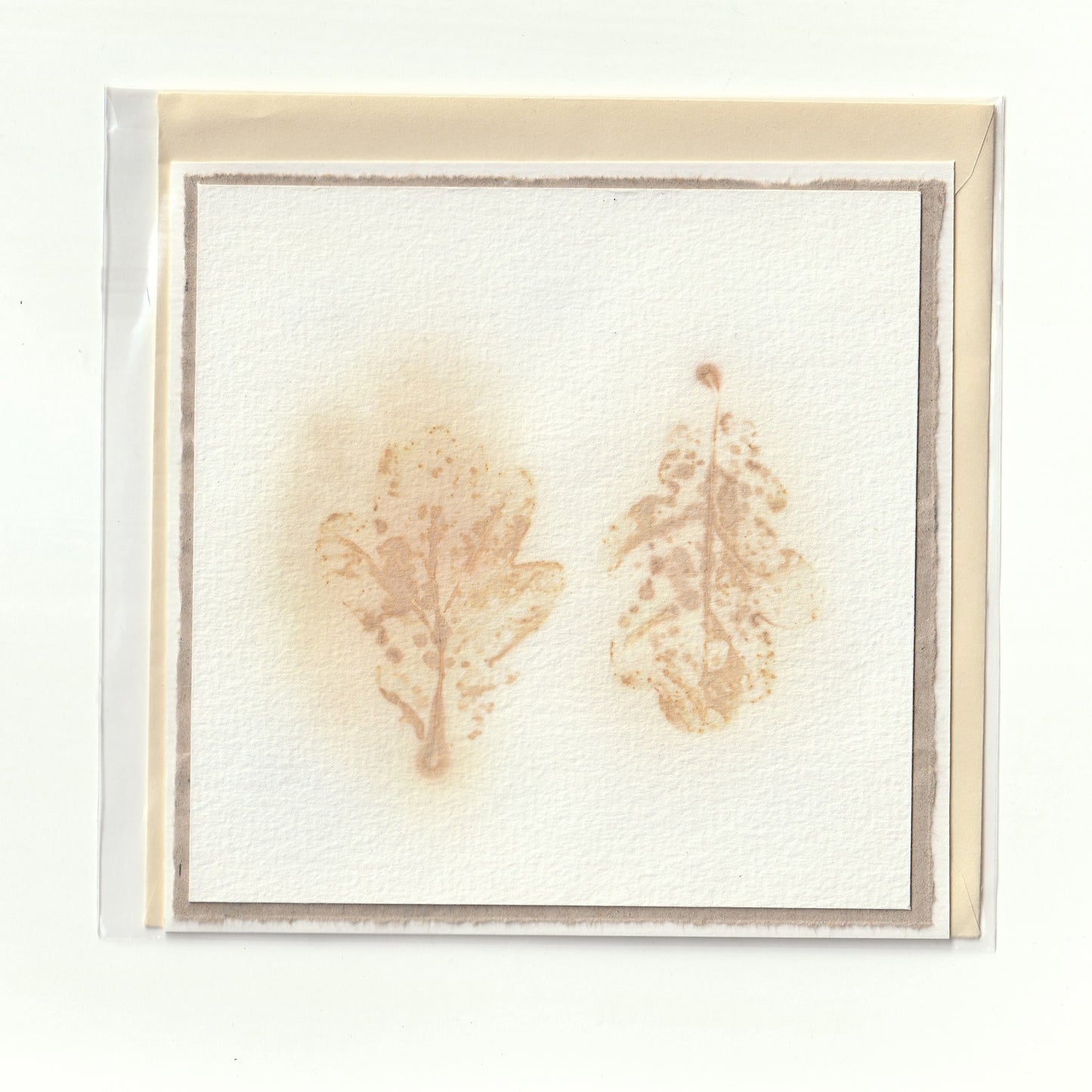 Handgemaakte kaart met ecoprint (2)