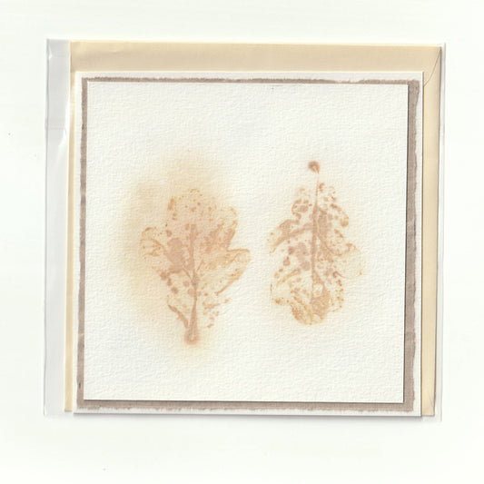 Handgemaakte kaart met ecoprint (2)