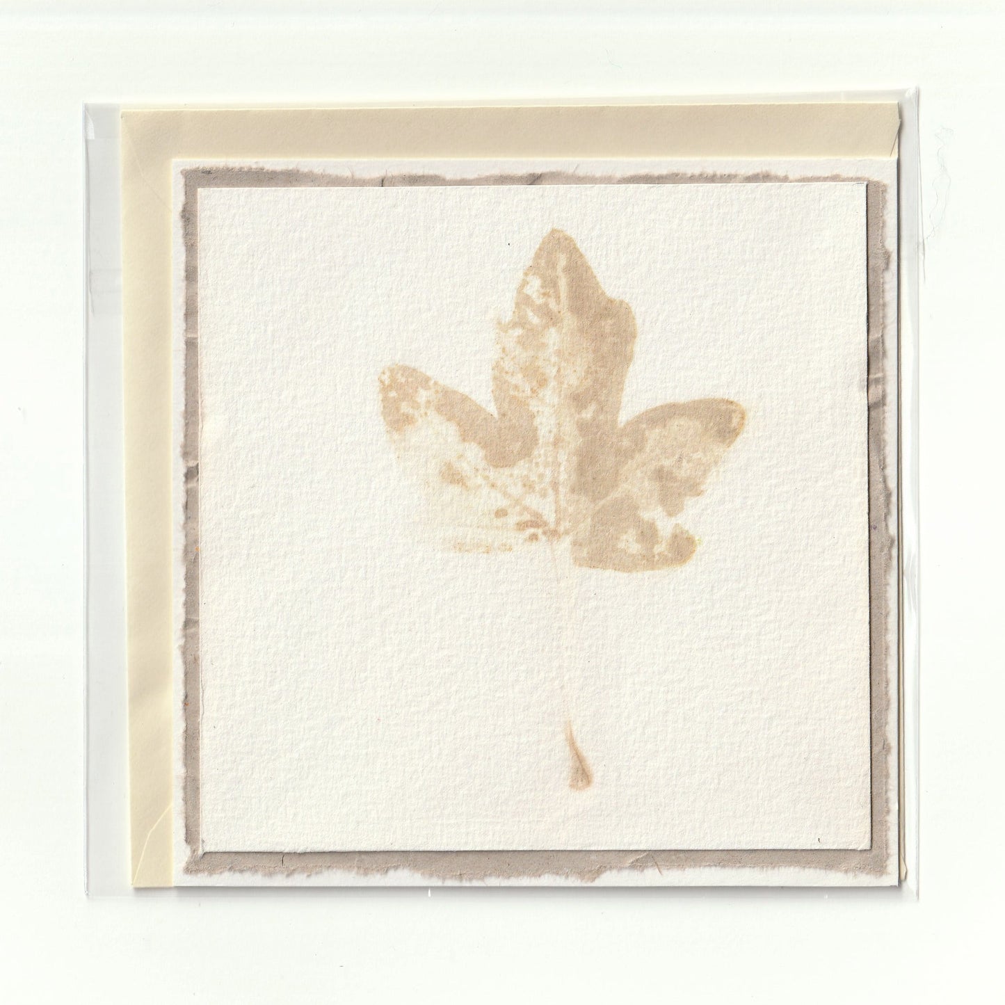 Handgemaakte kaart met ecoprint (3) Siona Snel