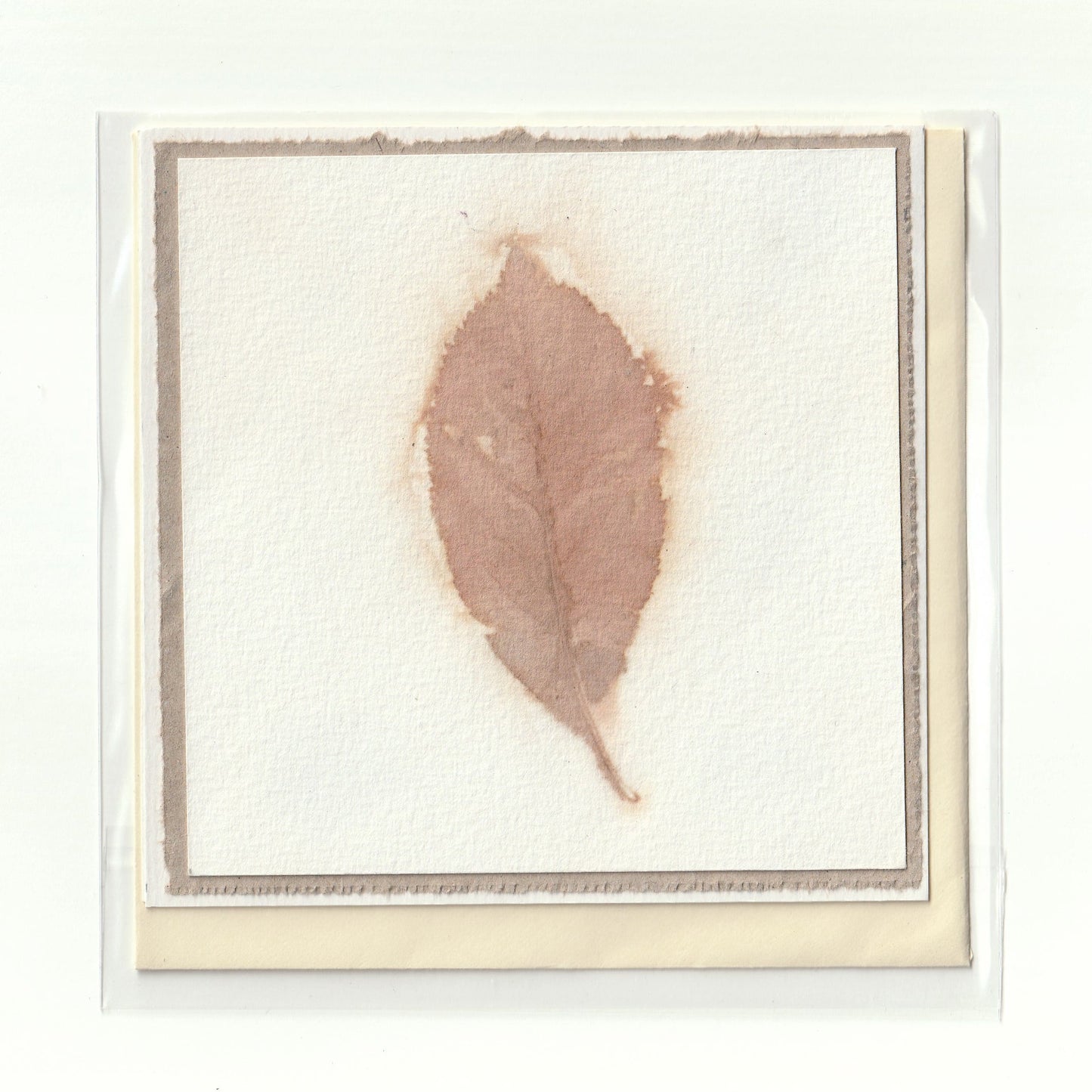 Handgemaakte kaart met ecoprint (5) Siona Snel