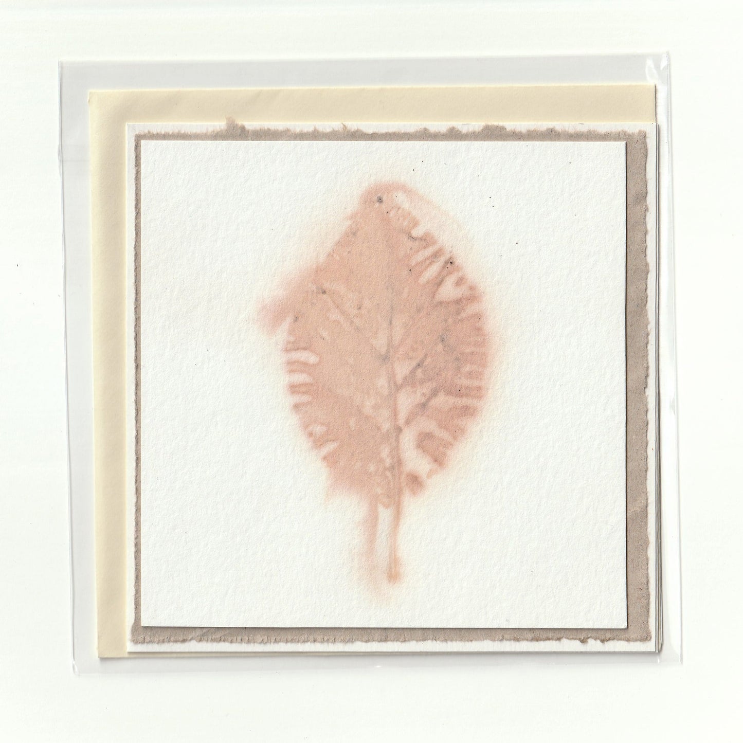 Handgemaakte kaart met ecoprint (6) Siona Snel