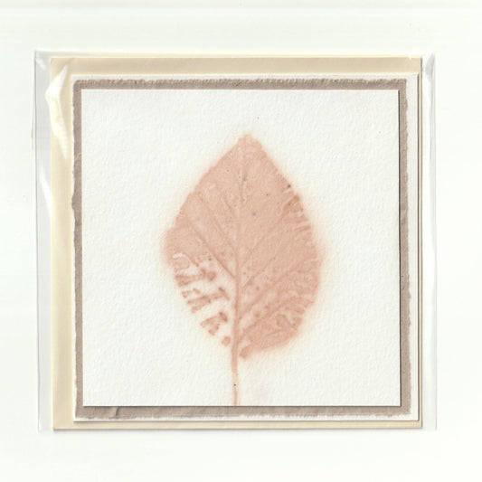 Handgemaakte kaart met ecoprint (8) Siona Snel