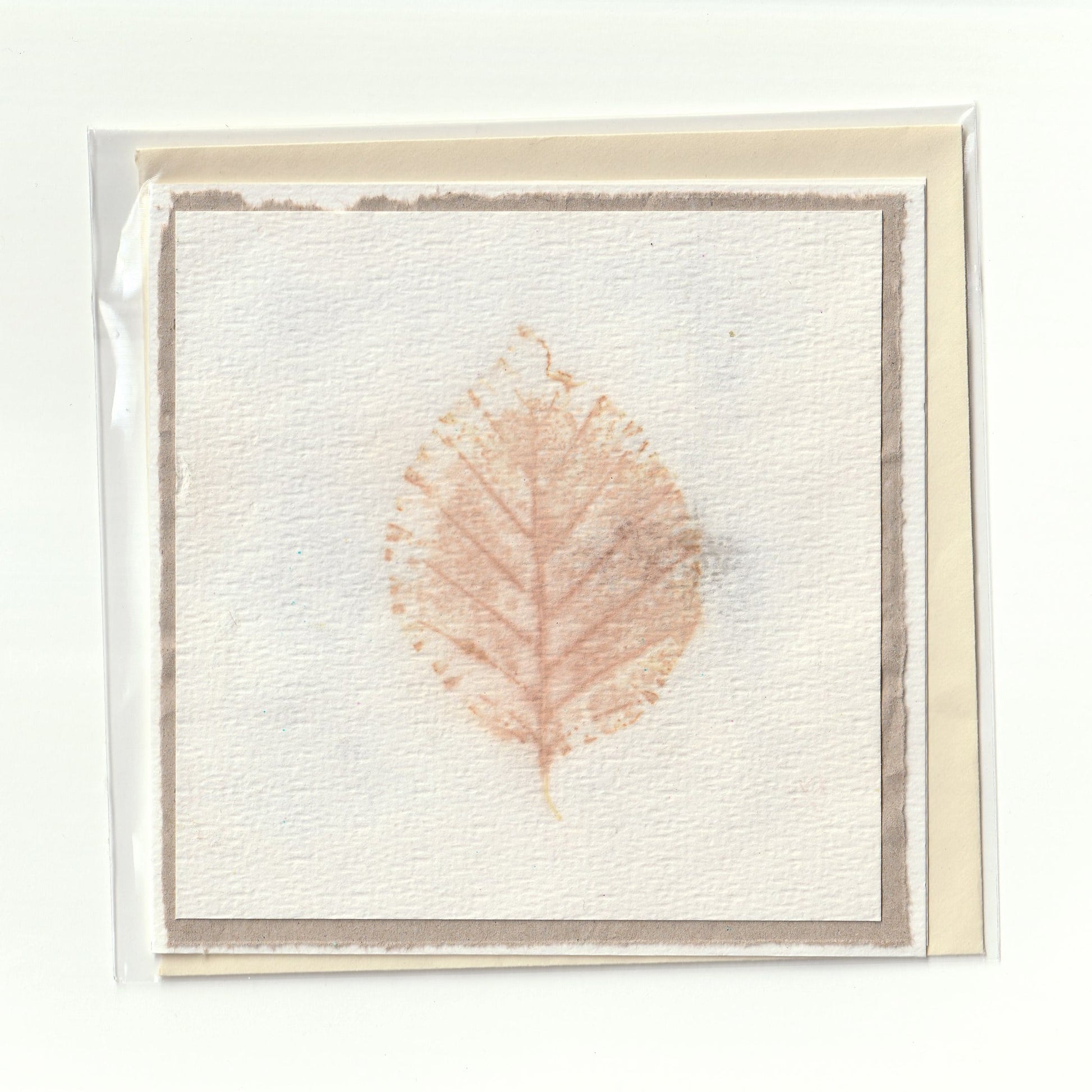 Handgemaakte kaart met ecoprint (11) Siona Snel