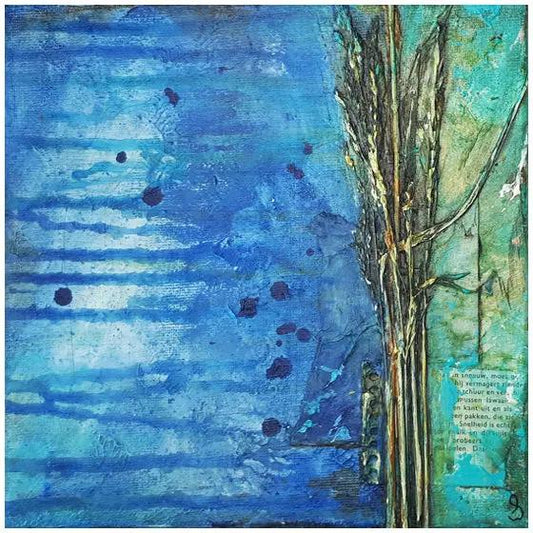 abstracte mixed media kunst