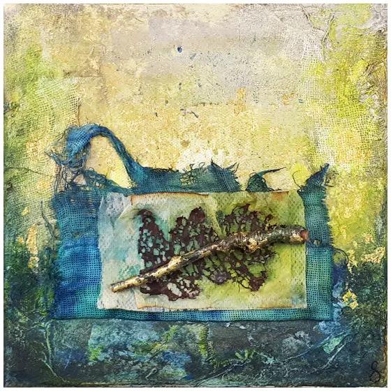 abstracte mixed media kunst