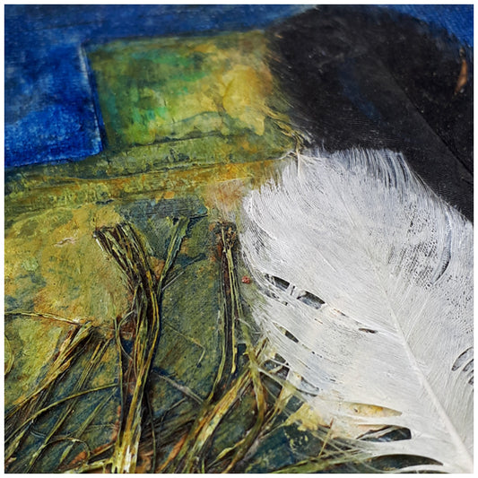 abstracte mixed media kunst