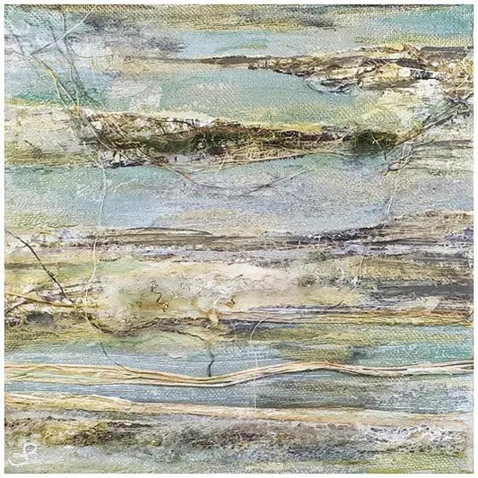 Abstracte mixed media kunst