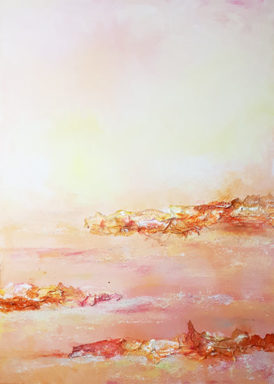 Abstracte mixed media kunst
