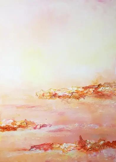 Abstracte mixed media kunst