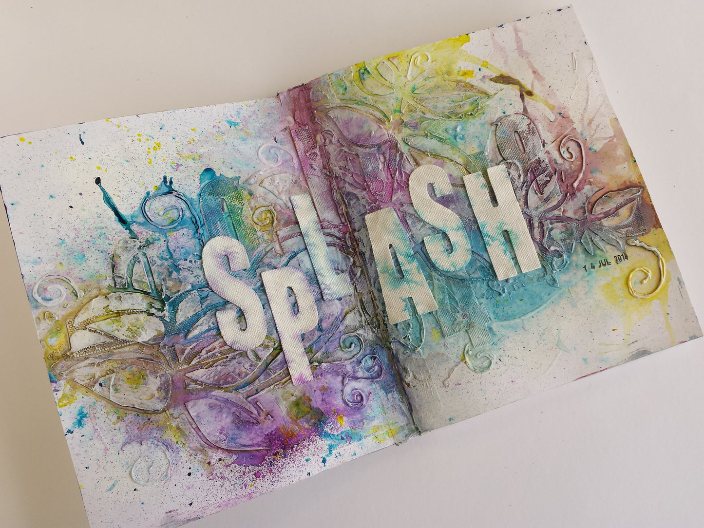 Mixed media workshop Splash