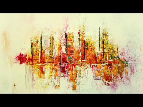 Mixed Media painting techniques course (yellow)